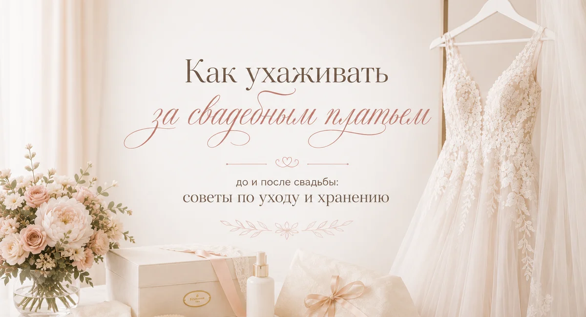 Как ухаживать за свадебным платьем до и после свадьбы: советы по уходу и хранению
