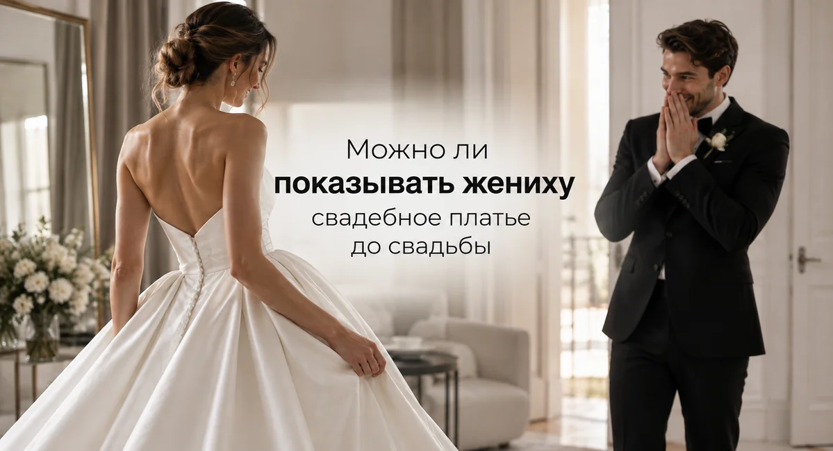 Можно ли показывать жениху свадебное платье до свадьбы