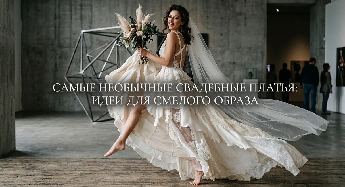 Самые необычные свадебные платья: идеи для смелого образа